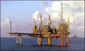 A North Sea oil platform