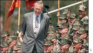 US Defence Secretary Donald Rumsfeld