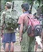 Guerrillas on parade