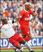El Hadji Diouf in action against Southampton