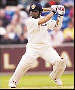 Sachin Tendulkar in action for India during summer 2002