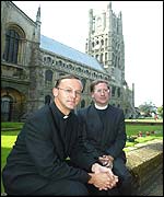 Vice-Dean of Ely Cathedral John Inge (left) and Rev Tim Alban Jones 