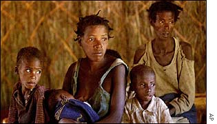 Impoverished family in Angola