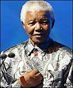 Former President of South Africa Nelson Mandela