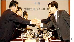 Meeting between delegates from North and South Korea, Seoul