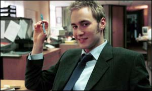 Oliver Chris as Ricky in TV comedy show The Office