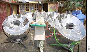 Solar ovens on display in Johannesburg