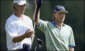 Bernhard Langer leads on home soil