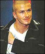 David Beckham wearing a Pringle sweater