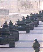 Tanks on the streets