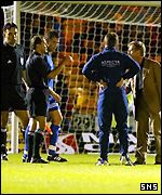 Vaduz boss Walter Hormann voices his protest