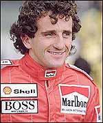 Alain Prost in his days driving for McLaren