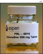 Zidovudine anti-AIDS pills