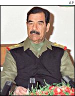 Iraqi President Saddam Hussein