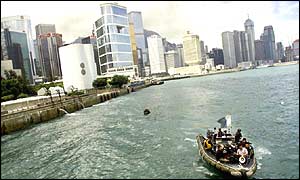 View of Hong Kong harbour 