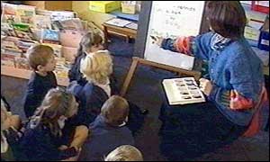 teacher in classroom