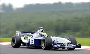 Williams driver Ralf Schumacher has a solid session but narrowly misses out on third place, having to settle for fourth behind Ferrari's Rubens Barrichello