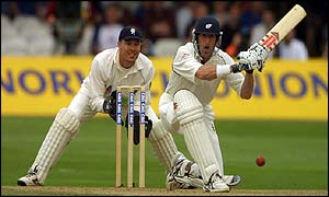 Elliott used a variety of shots in his ton