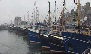 Fishing boats in Scotland