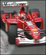 Michael Schumacher at La Source at Spa
