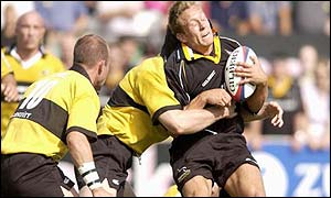 Jonny Wilkinson kicked all of Newcastle's points in their win over Wasps.