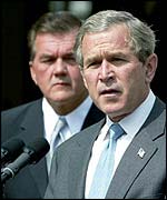 President Bush with Tom Ridge