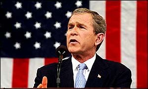US President George W Bush