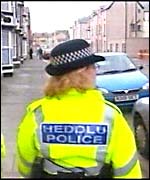 Woman police officer, North Wales