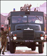 Civil defence fire vehicle