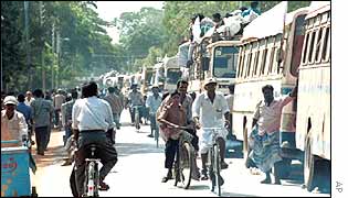 Refugees fleeing fighting in 1999