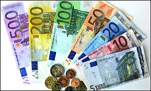 Euro notes and coins