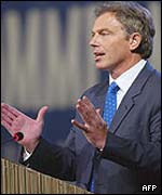 UK Prime Minister Tony Blair