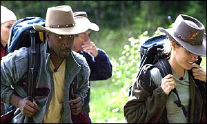 Nigel Benn and Tara Palmer-Tomkinson