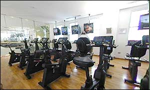 Inside a Holmes Place gym