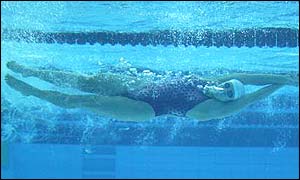 Sarah Price in action during the Commonwealth Games
