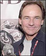 Former 500cc world champion Barry Sheene 