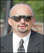 Carlton Julian D'Cruze arrives for sentencing 