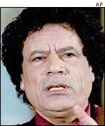 Colonel Muammar Gaddafi
