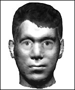 The computer-generated image of the victim