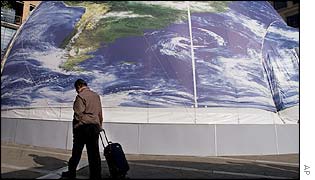 Delegate leaving summit