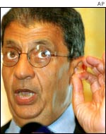 League Secretary General Amr Moussa