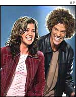 Kelly Clarkson and Justin Guarini