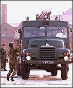 A 'Green Goddess' fire engine
