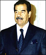 Iraq leader Saddam Hussein
