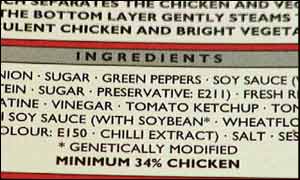 genetically-modified food labelled 