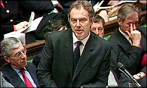 Tony Blair in Commons