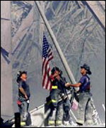 New York firefighters searched for survivors