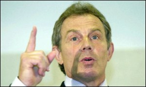 British Prime Minister Tony Blair