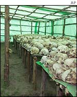 Skulls in Rwanda