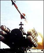 Soviet-made SAM-2 missile